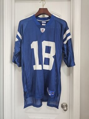NFL Indianapolis Colts #18 Peyton Manning Blue Men’s Football Jersey